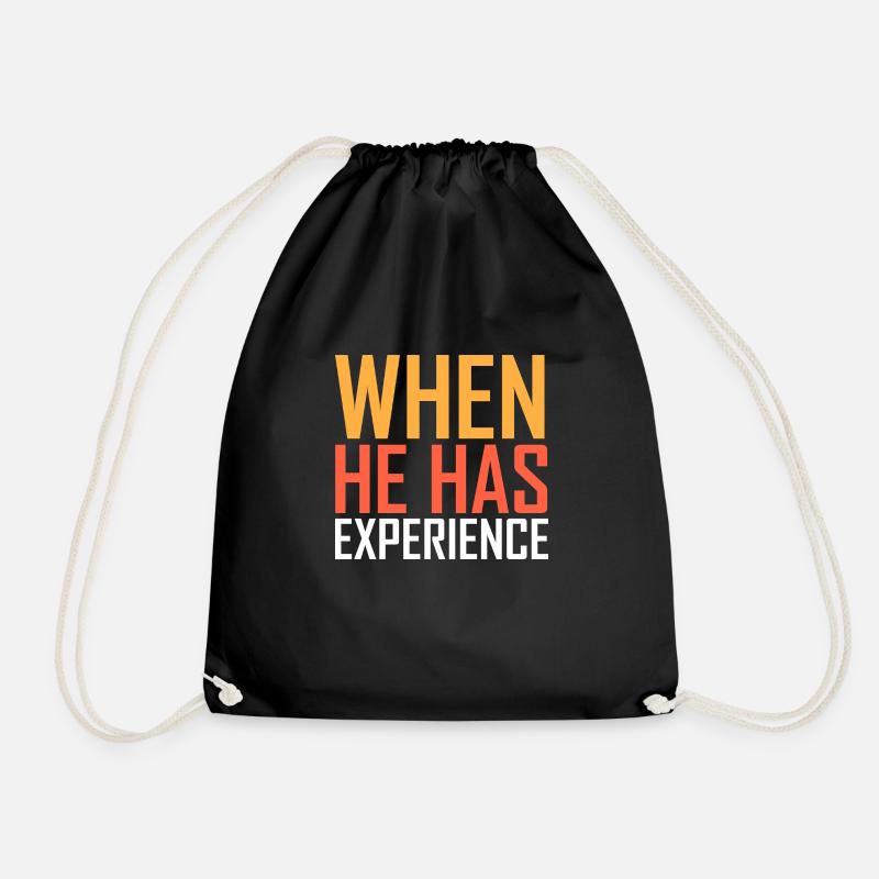 il a de l’expérience - Sac de sport léger - noir
