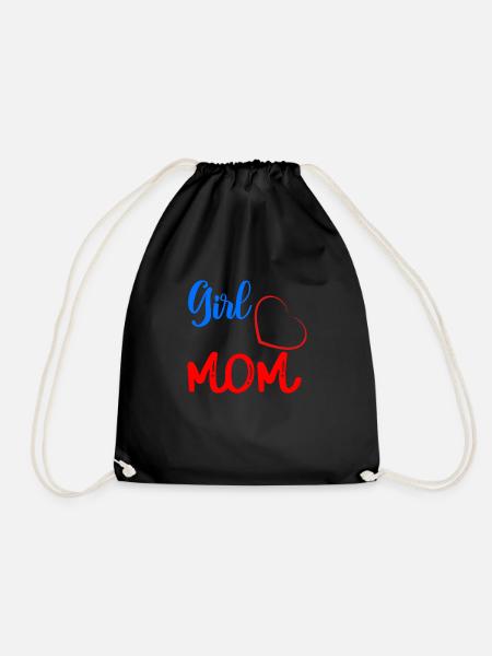 Mothers of a great daughter - Drawstring Bag - black