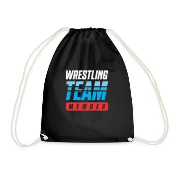 Wrestling Team - Drawstring Bag - black - Front