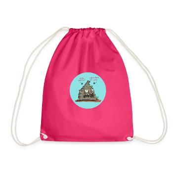 Delicious food - Drawstring Bag - fuchsia - Front