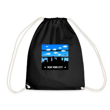 New York City - Drawstring Bag - black - Front