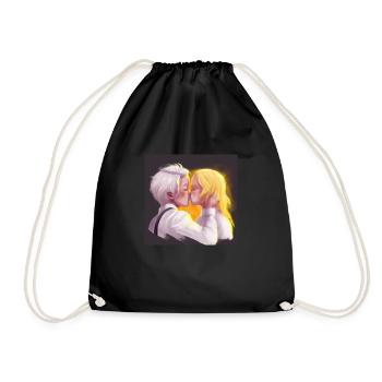 LGBT Queer kiss 🌈🌈 - Drawstring Bag - black - Front