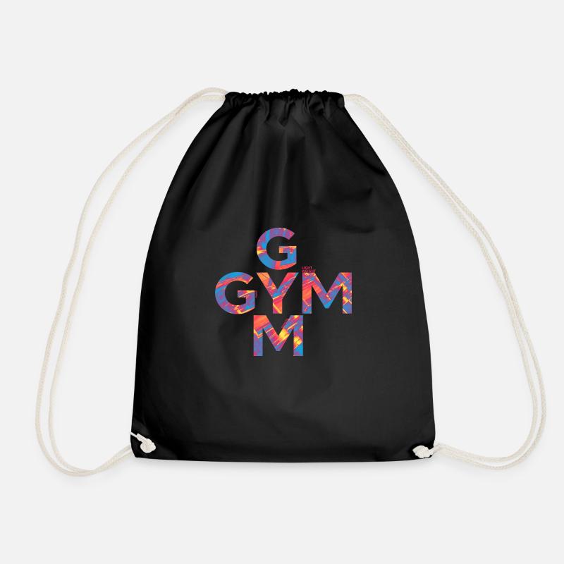 GYM Shirt - Drawstring Bag - black