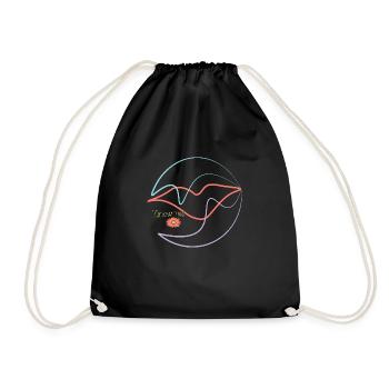 know me - Drawstring Bag - black - Front