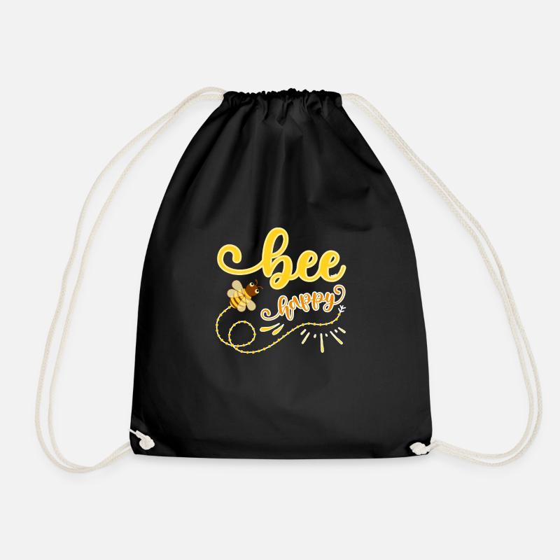 🐝 abeille heureuse - Sac de sport léger - noir