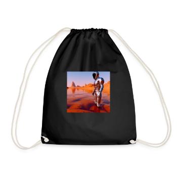 Diver on Mars - Turnbeutel - Schwarz - Vorne