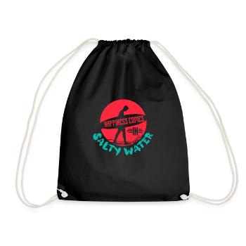 LE BONHEUR VIENT DE L’EAU SALÉE - Sac de sport léger - noir - Devant