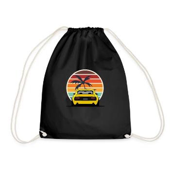 JDM CLASSIC CAR - Drawstring Bag - black - Front