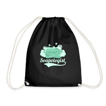 Savonologue Savonnier Fabrication de savon - Sac de sport léger - noir - Devant