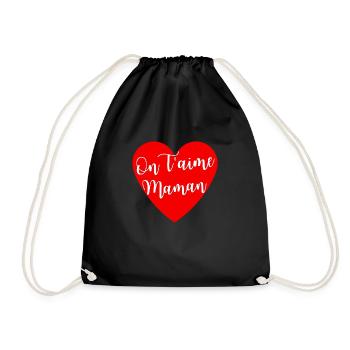 On t'aimes Maman - Sac de sport léger - noir - Devant
