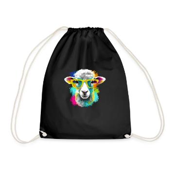 Bool the sheep - Drawstring Bag - black - Front