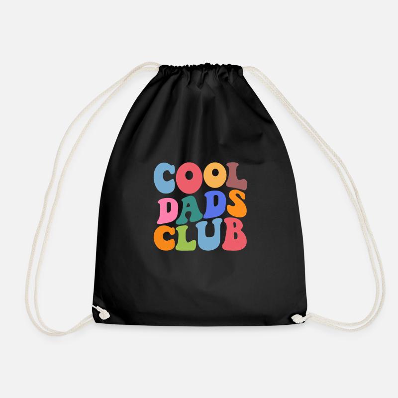 Cool Dads Club - Drawstring Bag - black