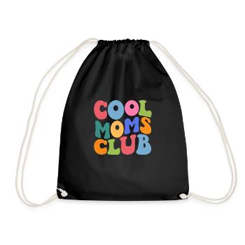 Cool Moms Club - Turnbeutel - Schwarz - Vorne