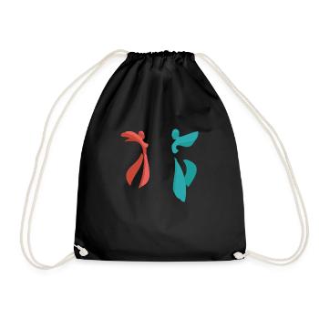 Dancing Dance Music - Drawstring Bag - black - Front