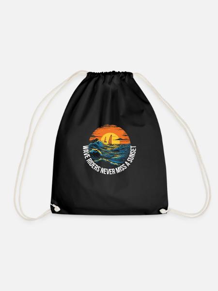 Freestyle Windsurfen - Turnbeutel - Schwarz