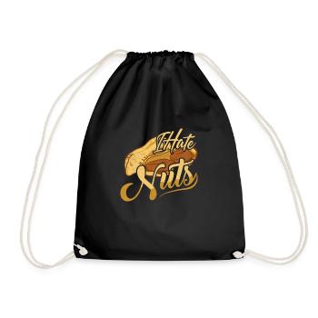Je déteste les noix Conscience allergique aux noix - Sac de sport léger - noir - Devant
