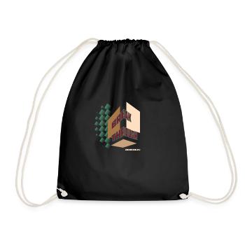 Breakthrough - Drawstring Bag - black - Front