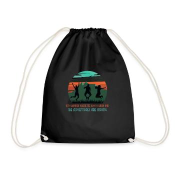 Let s wander where the Wi Fi is weak - Drawstring Bag - black - Front
