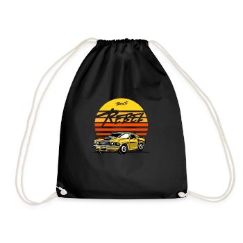 Né pour Rebel Muscle Racing Car - Sac de sport léger - noir - Devant