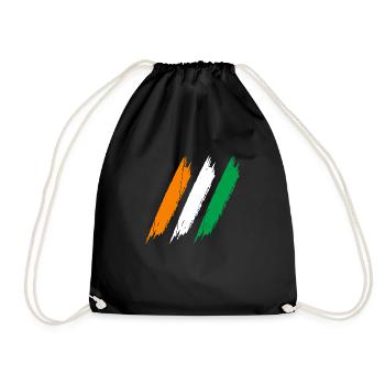 ///IVORY COAST TEAM - Drawstring Bag - black - Front