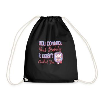 Soutien aux diabétiques - Sac de sport léger - noir - Devant