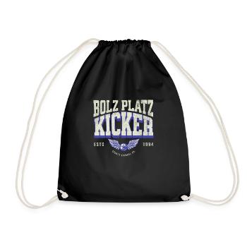 Bolz Platz Kicker - Turnbeutel - Schwarz - Vorne