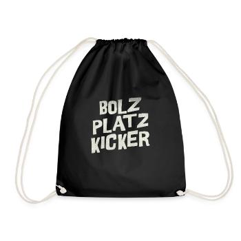 Bolz Platz Kicker - Turnbeutel - Schwarz - Vorne