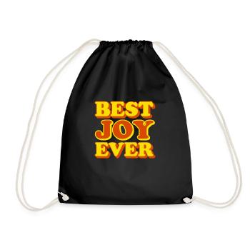 Freude Vorname Lustiges Geschenk - Turnbeutel - Schwarz - Vorne