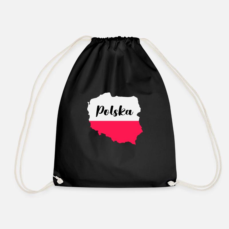 Pologne Polska - Sac de sport léger - noir