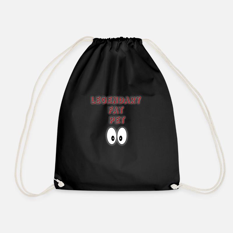Legendary Fat Pet - Drawstring Bag - black