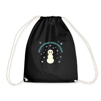 Snowman Certified - Turnbeutel - Schwarz - Vorne