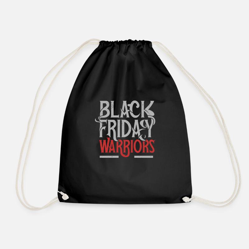Black Friday Krieger - Turnbeutel - Schwarz