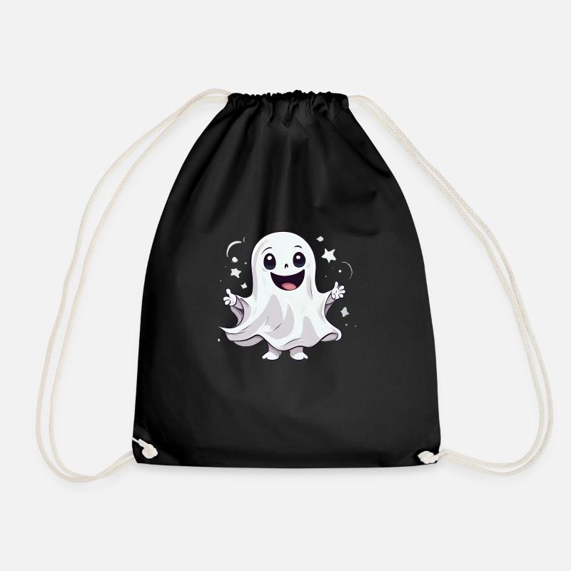 Friendly Ghost Celebration T-Shirt - Turnbeutel - Schwarz