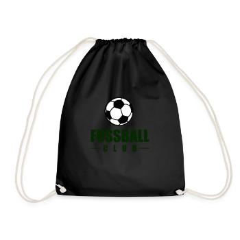 fussball club - Turnbeutel - Schwarz - Vorne