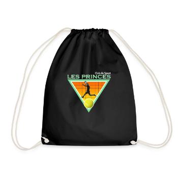 Joueur de tennis Club de Sport - Sac de sport léger - noir - Devant