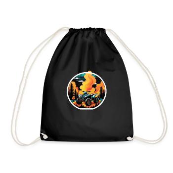 Quad & Off-Road - Drawstring Bag - black - Front