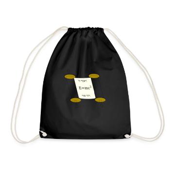 Tora Scroll with Einstein equation - Sac de sport léger - noir - Devant