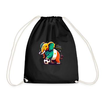 Maillot Foot Côte d'ivoire éléphants Supporter - Sac de sport léger - noir - Devant