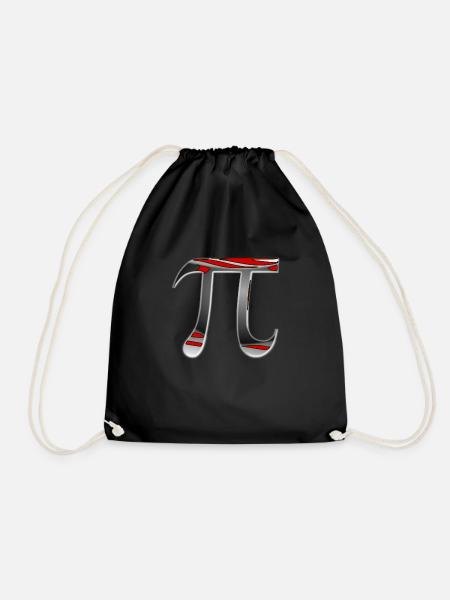 World Pi Day - Drawstring Bag - black