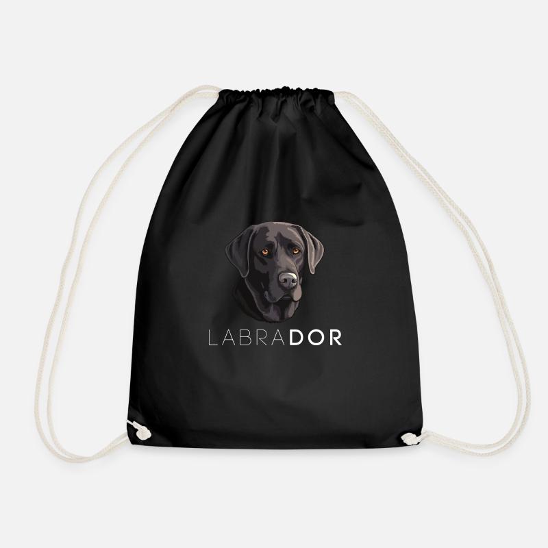 Labrador - Drawstring Bag - black
