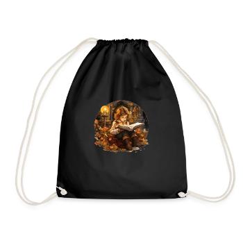 Reading Child - Drawstring Bag - black - Front