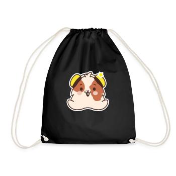 Anime Hamster - Drawstring Bag - black - Front