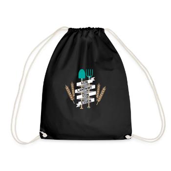No Farmer No Food Farm Farmer - Drawstring Bag - black - Front