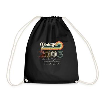 2003 Vintage Klassiker 2003 - Turnbeutel - Schwarz - Vorne