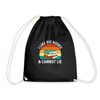 J’aime les gros livres et je ne peux pas mentir - Lecteur de lecture amusant - Sac de sport léger - noir - Devant