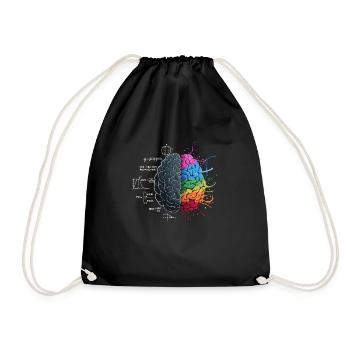 Cerveau équilibré : la logique rencontre l’art - Sac de sport léger - noir - Devant