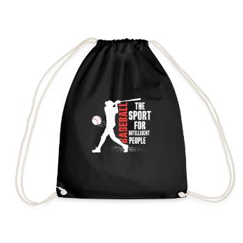 Baseball Le sport pour les gens intelligents Sport Fa - Sac de sport léger - noir - Devant