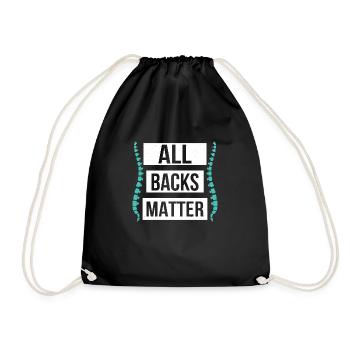 All Backs Matter Chiropractor Physical Therapist - Drawstring Bag - black - Front