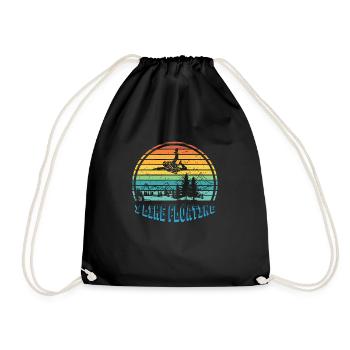 Ich mag Schweben - Retro Skydiving - Turnbeutel - Schwarz - Vorne