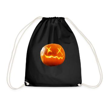Pumpkin Glow - Drawstring Bag - black - Front